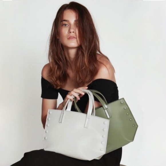 Vasic Fern Green Leather Shoulder Bag New - Picture 2 of 12